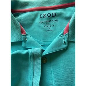 Men's IZOD Teal Polo Golf Shirt- Size M‎